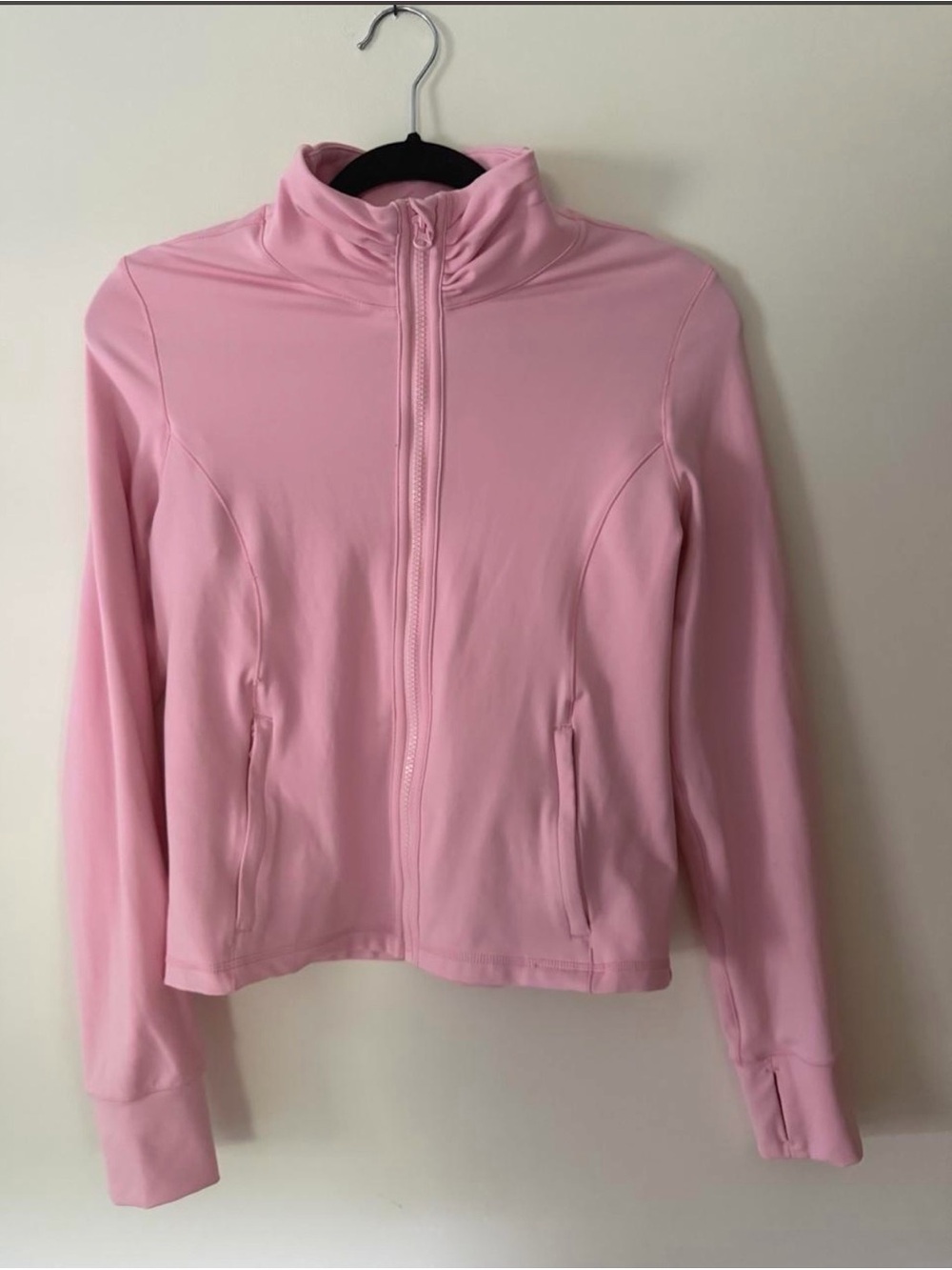 90 Degree By Reflex Light Pink Zip-Up Bomber Jacket